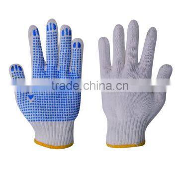 2016 high quality fashionable pvc dotted gloves