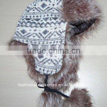 knitted trapper hat