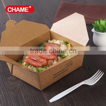 Disposable kraft paper fast food packaging box sushi boxes lunch boxes