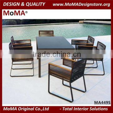 MA449S 7pcs Leisure Outdoor Restaurant Dining Table And Chairs