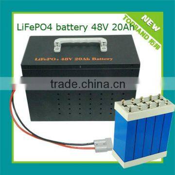 48 volt lithium ion battery 20ah for 3kw motor+BMS+case TB-4820F wholesale price