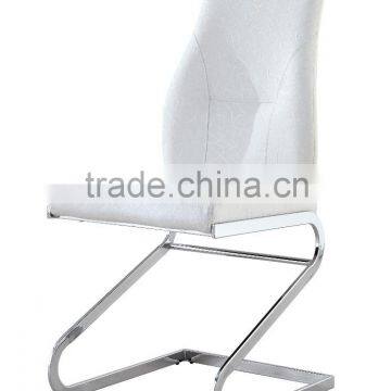 Newest Modern Fashionable Dining Chair High Back Reception Chair China Supplier Chrome Legs Dining Chair