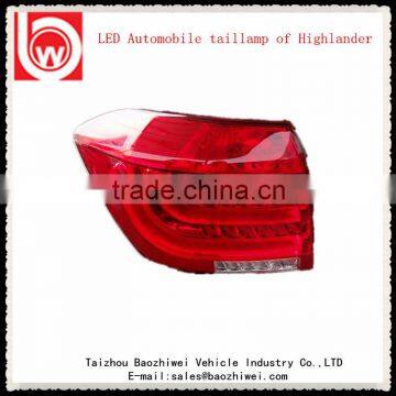 OEM LED automobile tail lamp light of highlander 2012