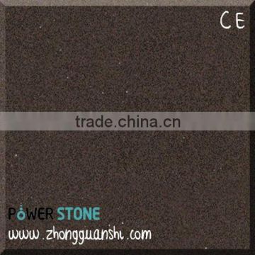 Brown quartz stone flooring tiles for hotel and show room