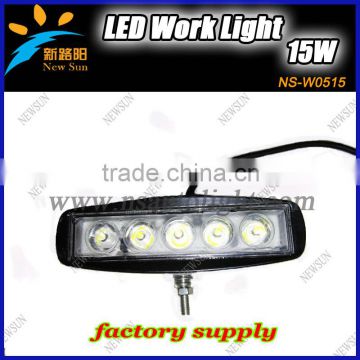 Auto 15w 10-30v Dc Ip67 Epistar Led Work Light Car Led Work Light Flood/spot 15w Led Work Light