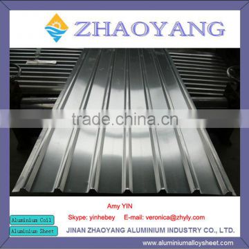 Corrugated aluminum sheet metal for roof