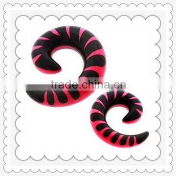 Fashional Jewelry UV Spiral plugs Ear Spiral Rings for sale