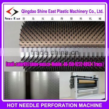 Automatic hot needle micro perforation machine for plastic film