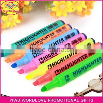 cheap wholesale indelible fluorescent marker pens highlighters for children to draw