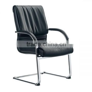 Mid Back PU Leather Office Chairs without Wheels