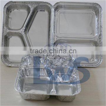 Two Compartments Alu Foil Food Container