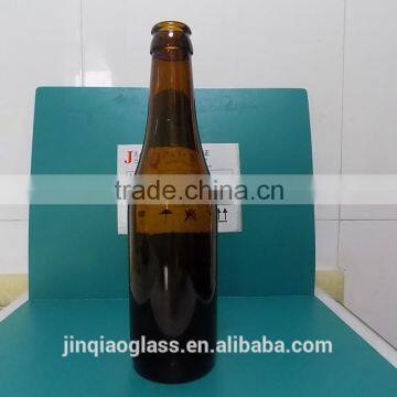 344ml Amber Color Beverage/Beer/Liquor Glass Bottle