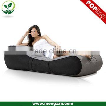 Curvaceous chaise lounger style bean bag, cosy reclining feel for indoor&outdoor experience