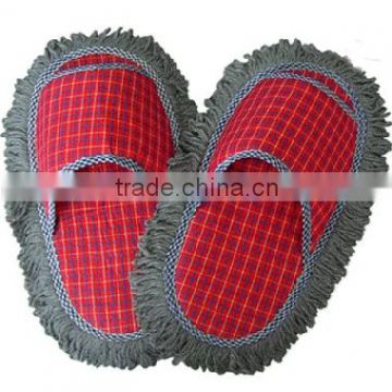 cotton material floor cleaning mop slippers