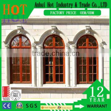 Australia AS2047 standard double glass red color cheap casement windows with grill design