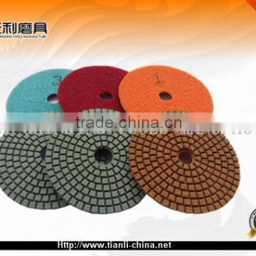 4 inch diamond polishing wet pad use for granite for mabrle grinding pads