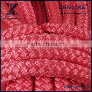 Red PP twisted mooring rope