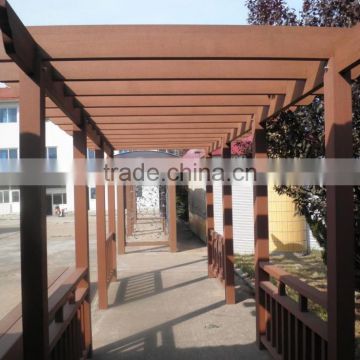2017 hot selling top-selling wpc wooden plastic composite pergola outdoor