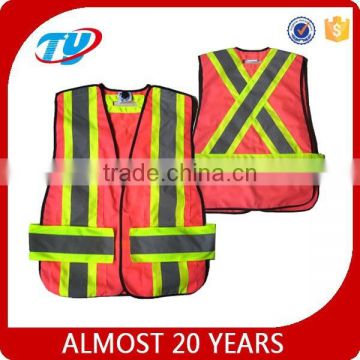 hi vis pink safety vests ansi with pockets