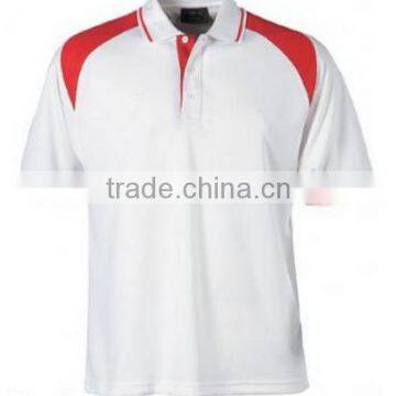 CVC60/40 pique two color polo shirts