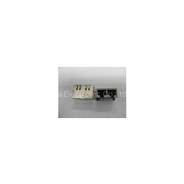 Customized 1000 BASE Tab Down 1X2 port RJ45 Filter with Internal Magnetics, RJ45 with Transformer