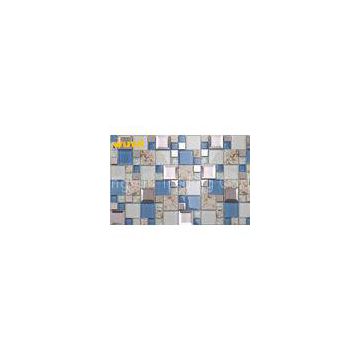 8mm Elegance Iridescent Glass Mosaic Tile Sheets For Hotels / Clubs