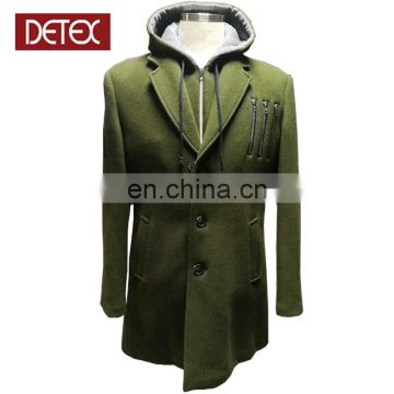 Wool Blend Military Army Green Winter Jacket Men Coat