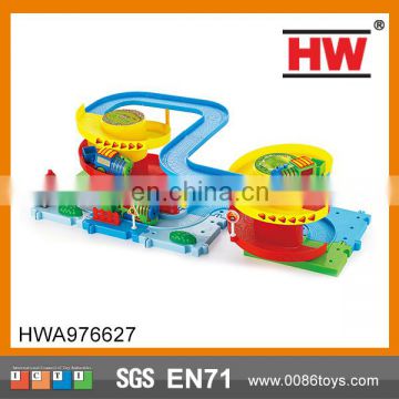 Colorful battery operated building track railway set