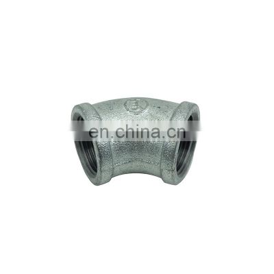 Galvanized pipe fitting  45 degree Female thread bsp elbow with fast delivery