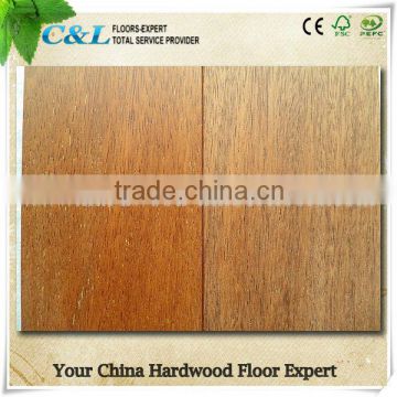 Matt natural hardwood merbau t&g parquet flooring