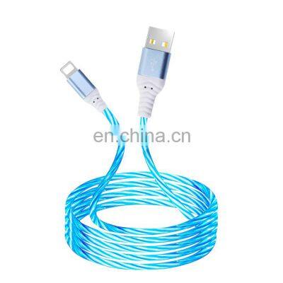 Colorful Light TPE Fast Charger Data Sync Cell Phone Led Cable