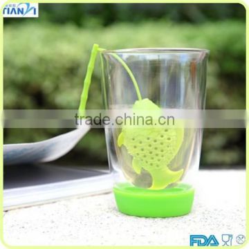China Supplier Non-Toxic FDA/LFGB Approved Colored Silicone Tea Infuser