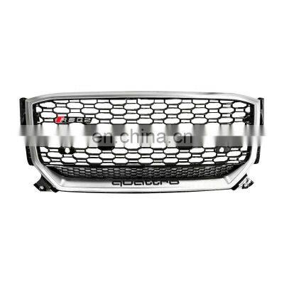 RSQ2 racing car grills ABS honeycomb front bumper grille for Audi Q2 front bumper grill RS frame quattro style 2013 2014 2015