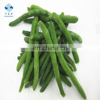 BRC A Approved New Crop 6-12cm Whole Top Green Pearl IQF Frozen Green Bean from Sinocharm