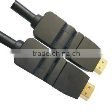 Rotate 360 degree HDMI cable