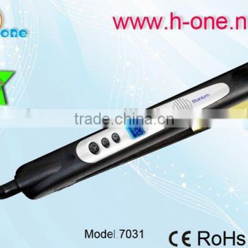 CE/Rohs Certification and LCD Display high temperature hair straightener 2016