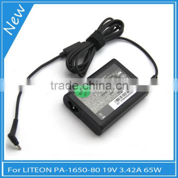Top sale Slim 19V 3.42A AC Laptop charger 65W power adapter for Liteon PA-1650-80
