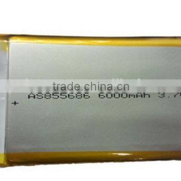 high quality 6000mah li polymer battery