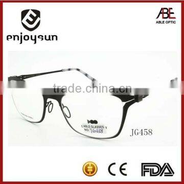 mens classical screw less metal optical eyewear spectacles