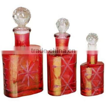 Designer perfume bottle, glass bottle, crystal perfume bottle, crystal body perfume bottle