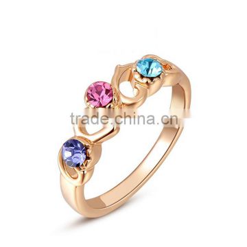 IN Stock Wholesale Gemstone Luxury Handmade Brand Women Metal Ring SKD0314