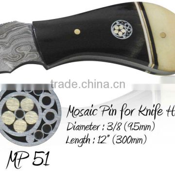 Mosaic Pins for Knife Handles MP 51 (3/8") 9.5mm