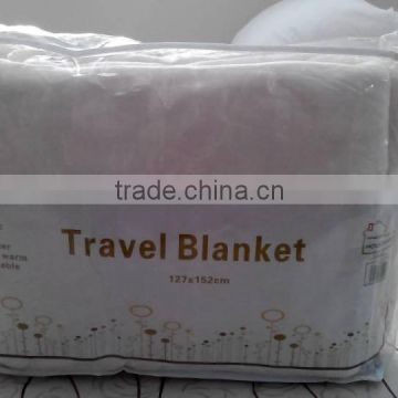 one hundred percent polyester card rolling packing travel blanket