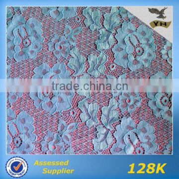 2014 fashion new design polyester spandex lace fabric samples of lace for dresses