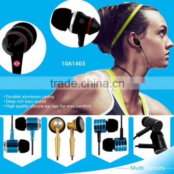 High Quality crystal clear highs best wired earphone with volume control