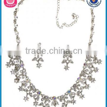 beauty bride necklace earrings wedding jewelry set