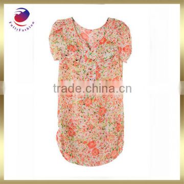 t shirt wholesale china flower printed