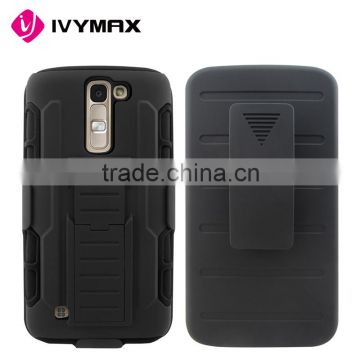 IVYMAX accessories holster belt clip future armor combo case for LG k7 /tribute 5/ ls675