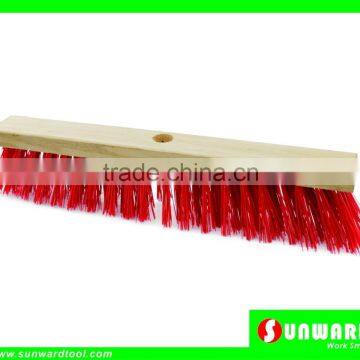 Garden Broom with Wooden Block 4Row(Economic Grade)