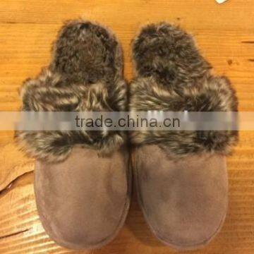 memory foam slippers scuff fur